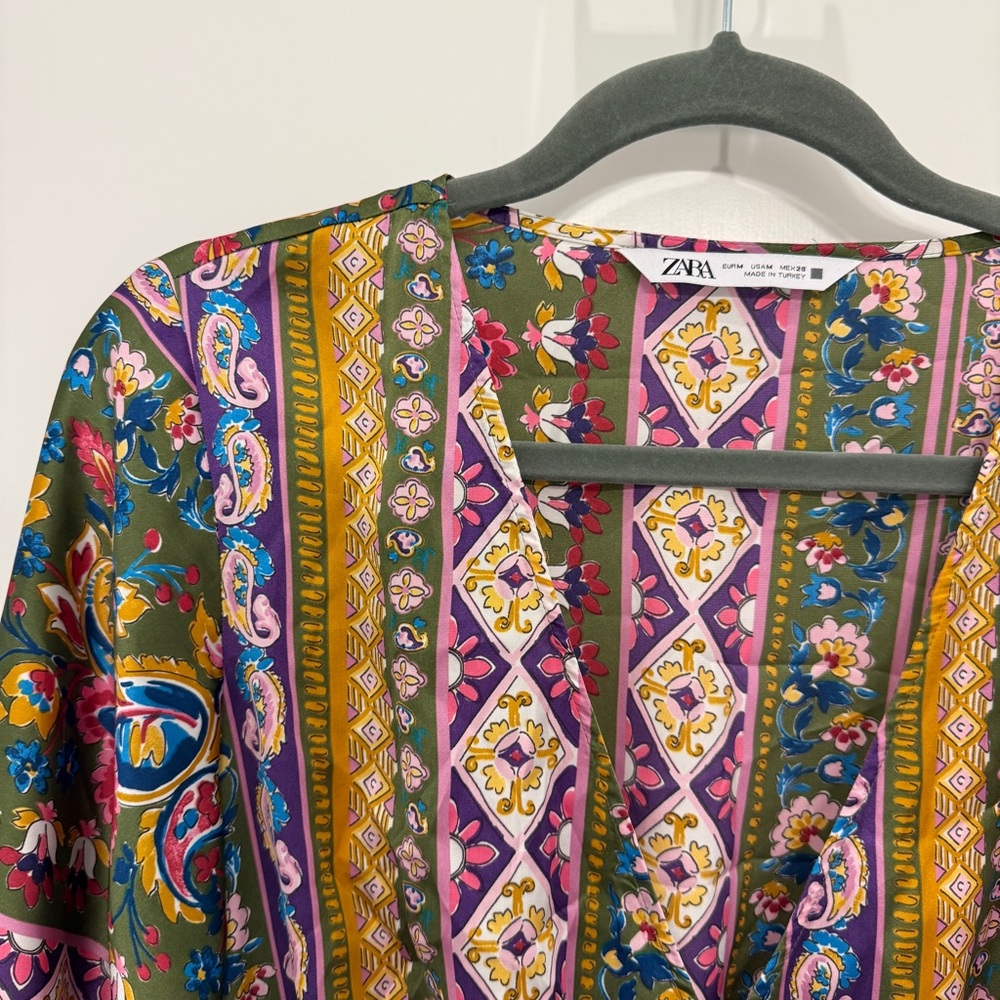 Zara Multicolor Patterned Mini Dress - Picture 2 of 5